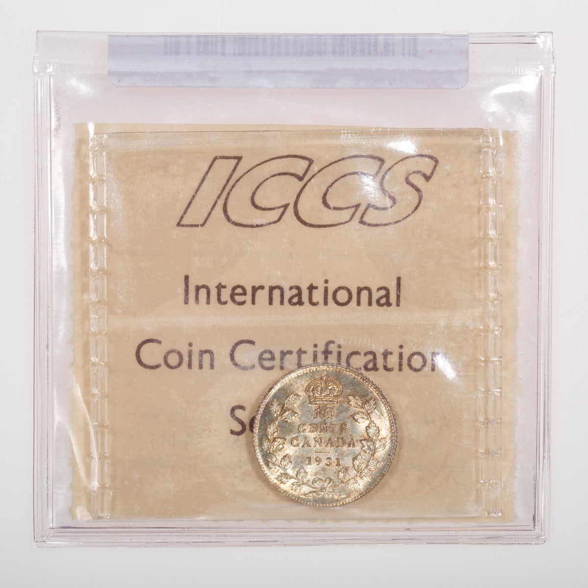 10 Cent 1931 ICCS MS-65