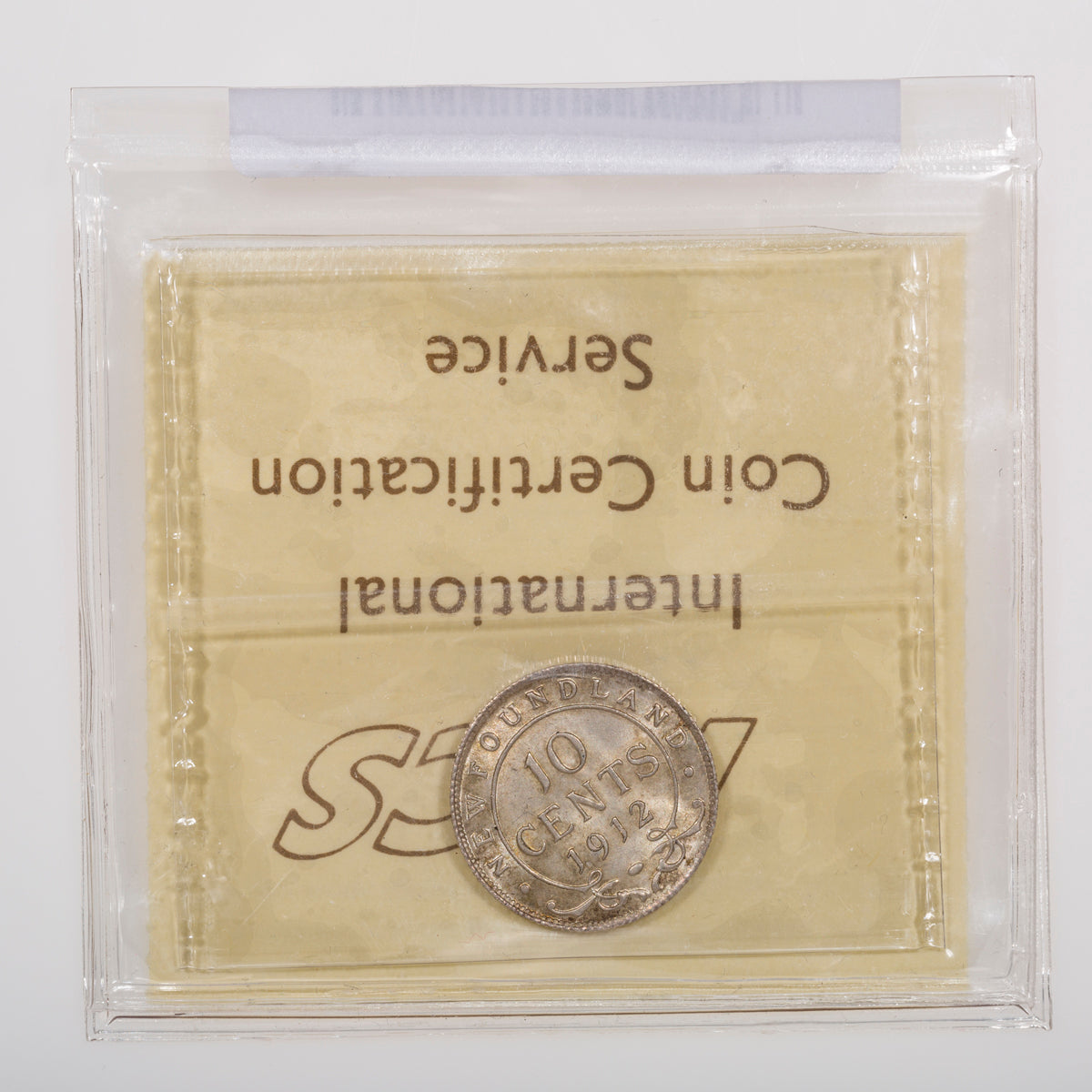 NFLD 1 Cent 1912 ICCS MS-65