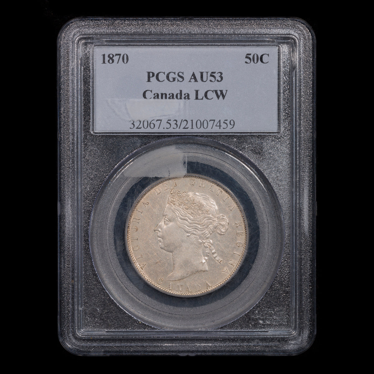 50 Cent 1870 LCW PCGS AU-53
