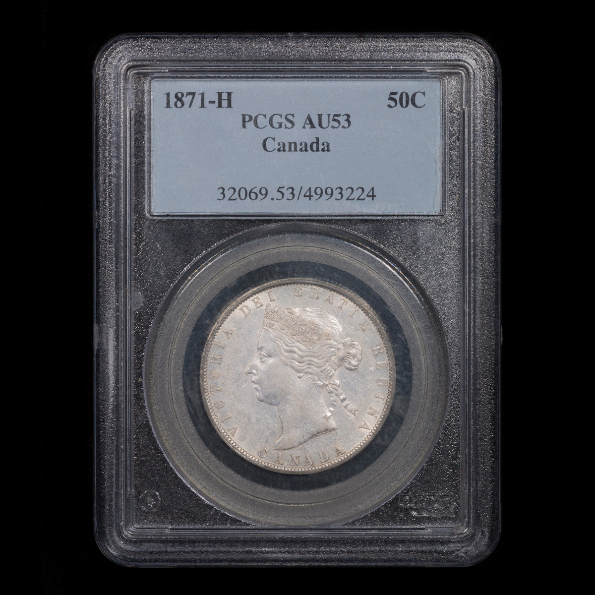50 Cent 1871H PCGS AU-53