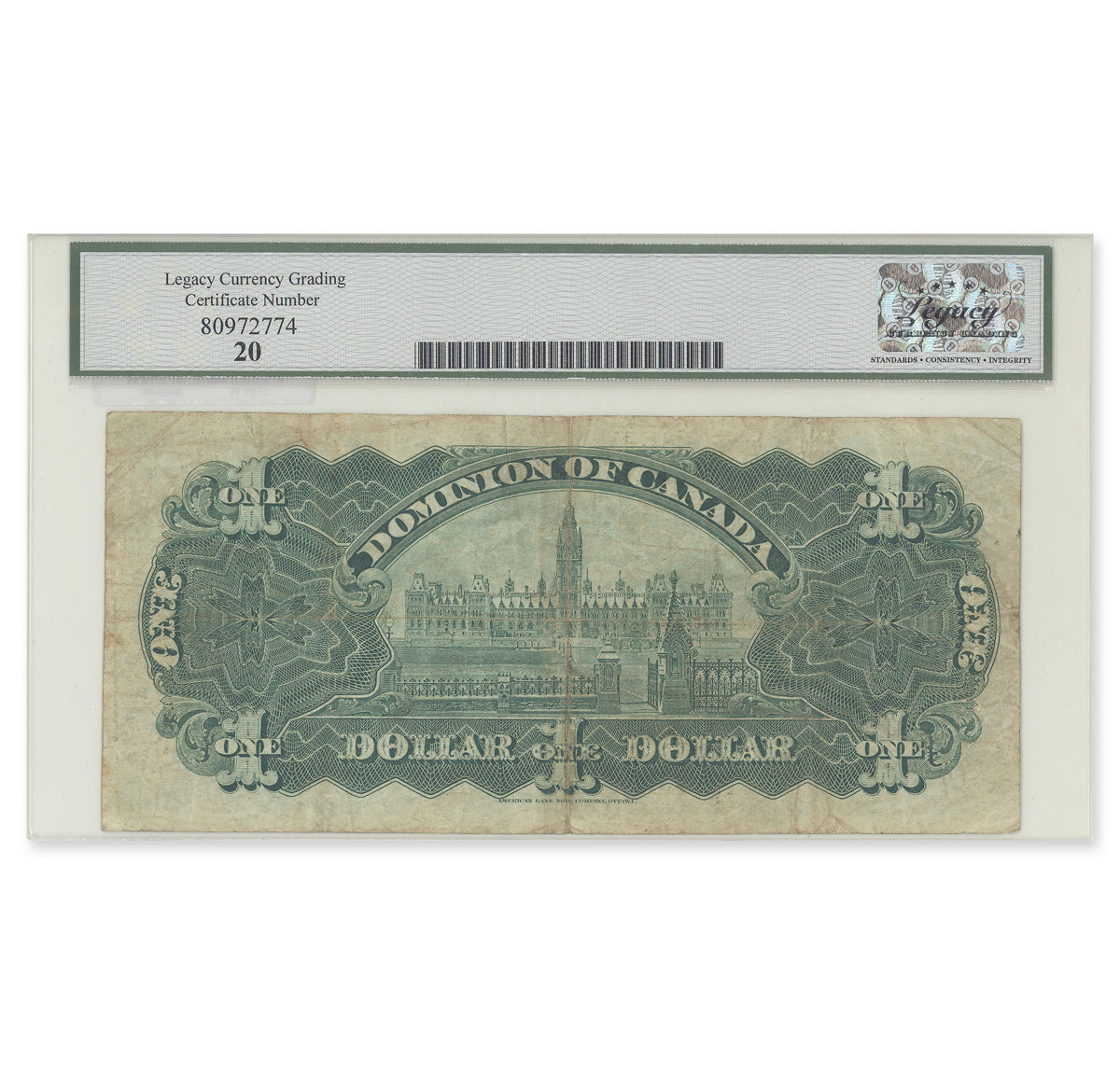 $1 1911E DC-18b various-Boville Legacy VF-20