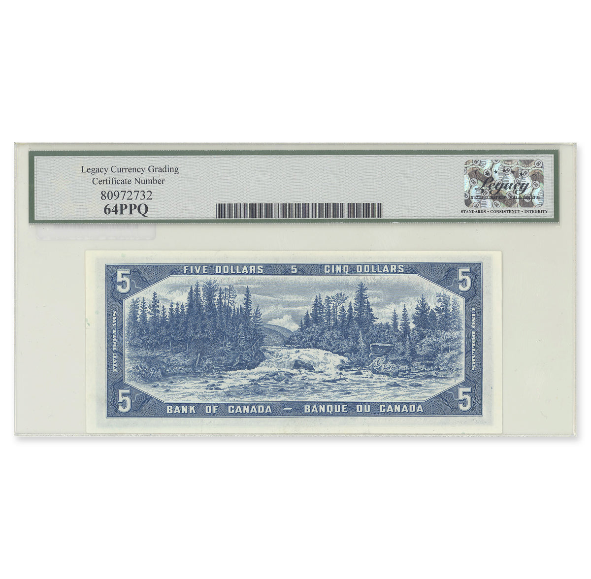 $5 1954 Devil's Face Series BC-31a Coyne-Towers Prefix C/C Legacy CUNC-64 PPQ