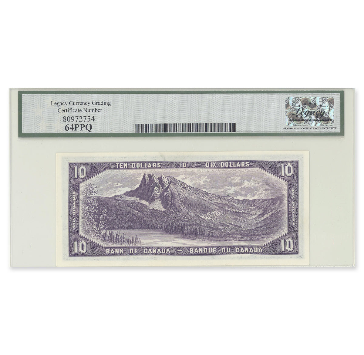 $10 1954 Devil's Face Series BC-32a Consecutive Coyne-Towers Prefix E/D Legacy CUNC-64 PPQ