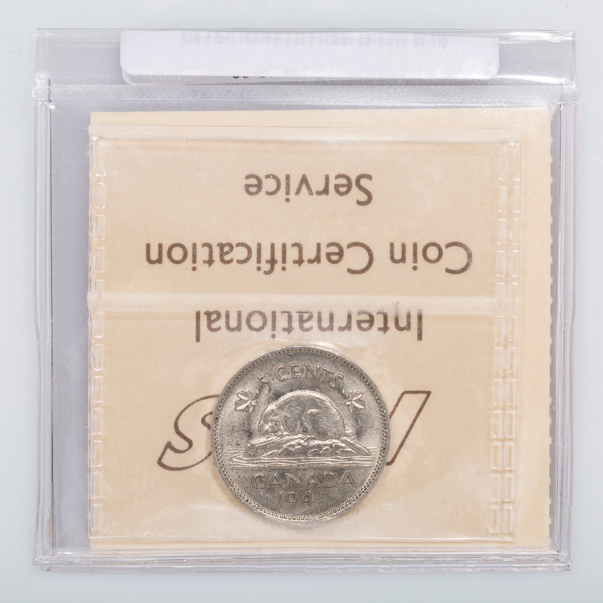 5 Cent 1941 ICCS MS-63