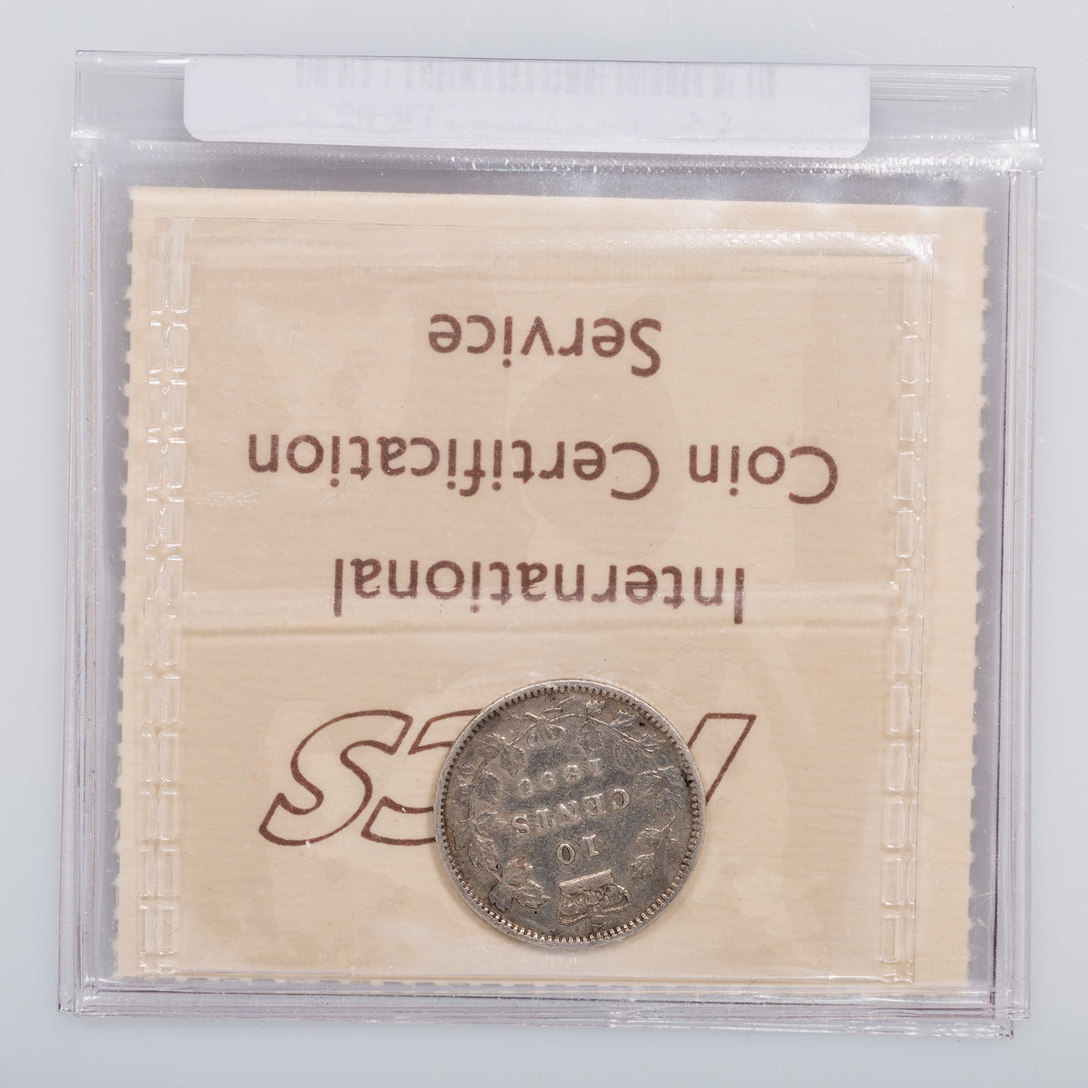 10 Cent 1893 Flat Top 3 Obverse 6 ICCS VF-20