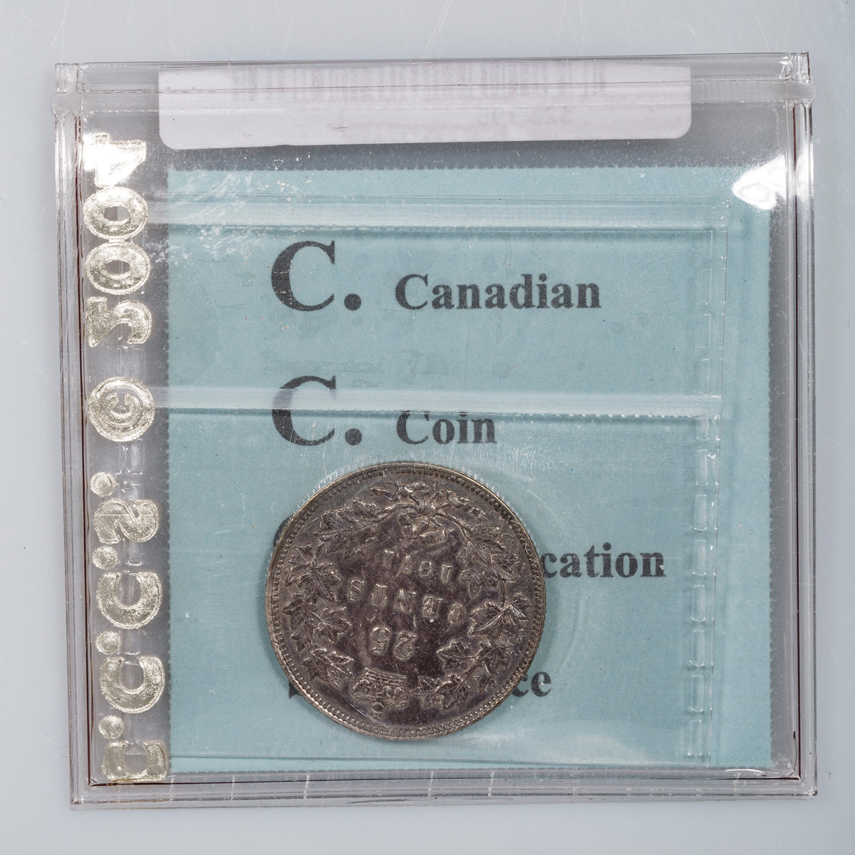 25 Cent 1871H Obverse 2 CCCS VF-20