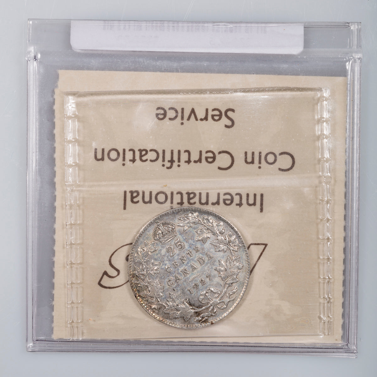 25 Cent 1927 ICCS VF-30