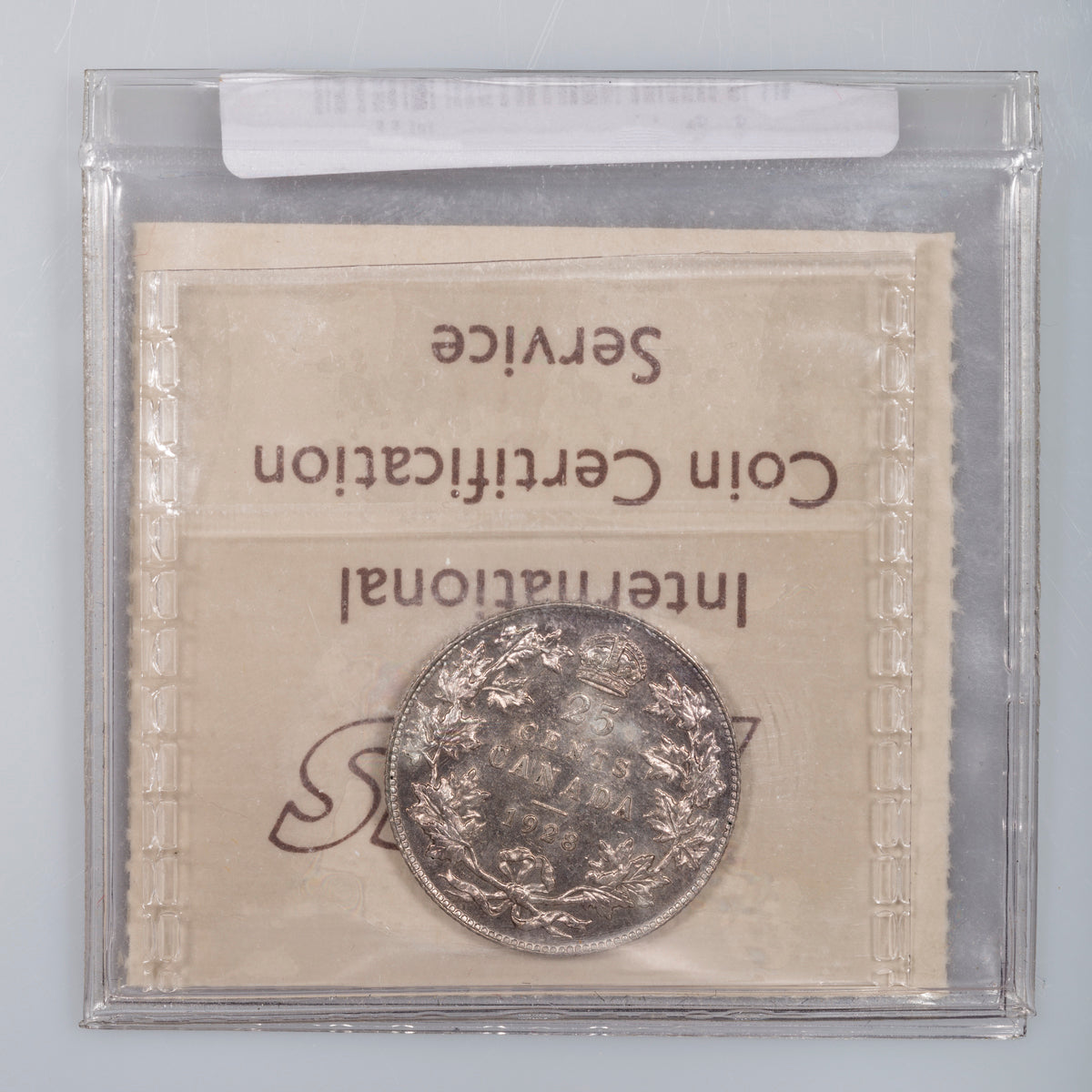 25 Cent 1928 ICCS MS-60