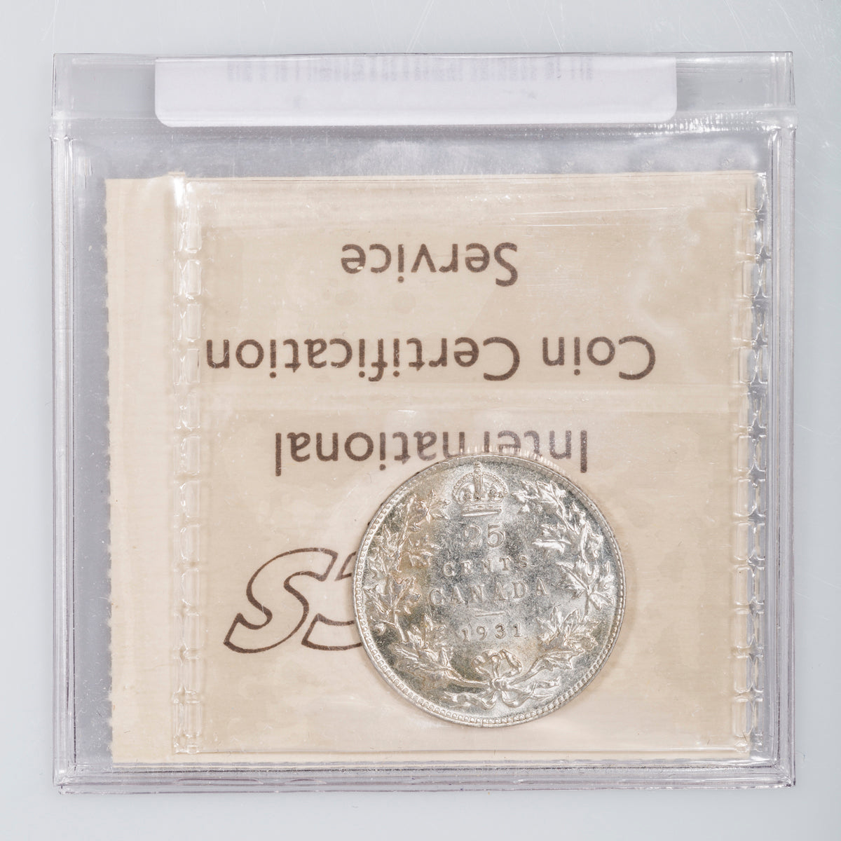 25 Cent 1931 ICCS EF-45