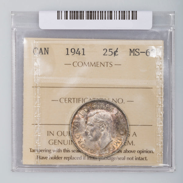coincoinhaseページ 25 Cent 1941 ICCS MS-63