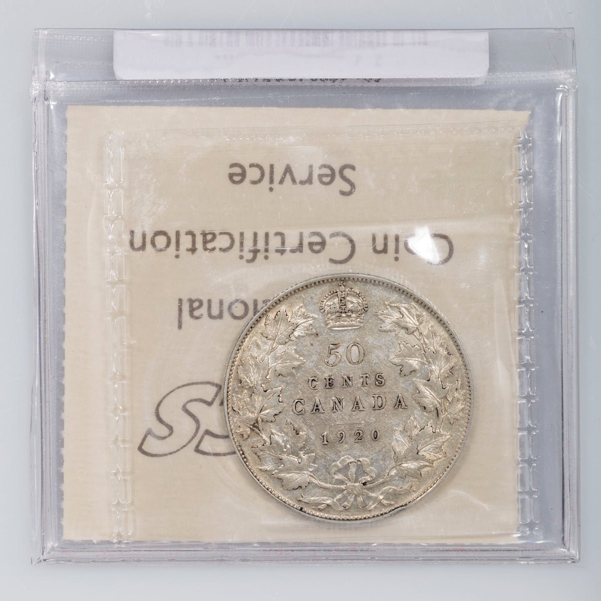 50 Cent 1920 ICCS VF-30