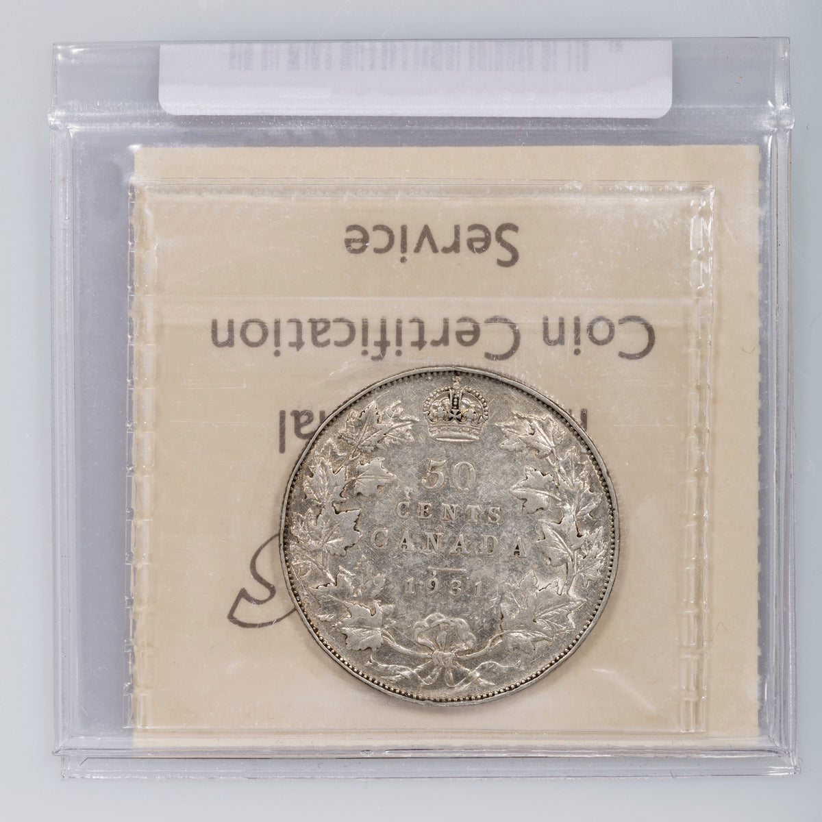 50 Cent 1931 ICCS VF-20