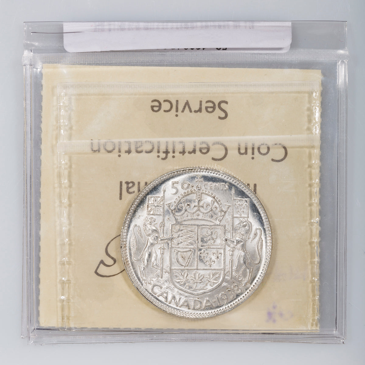 50 Cent 1938 ICCS MS-62