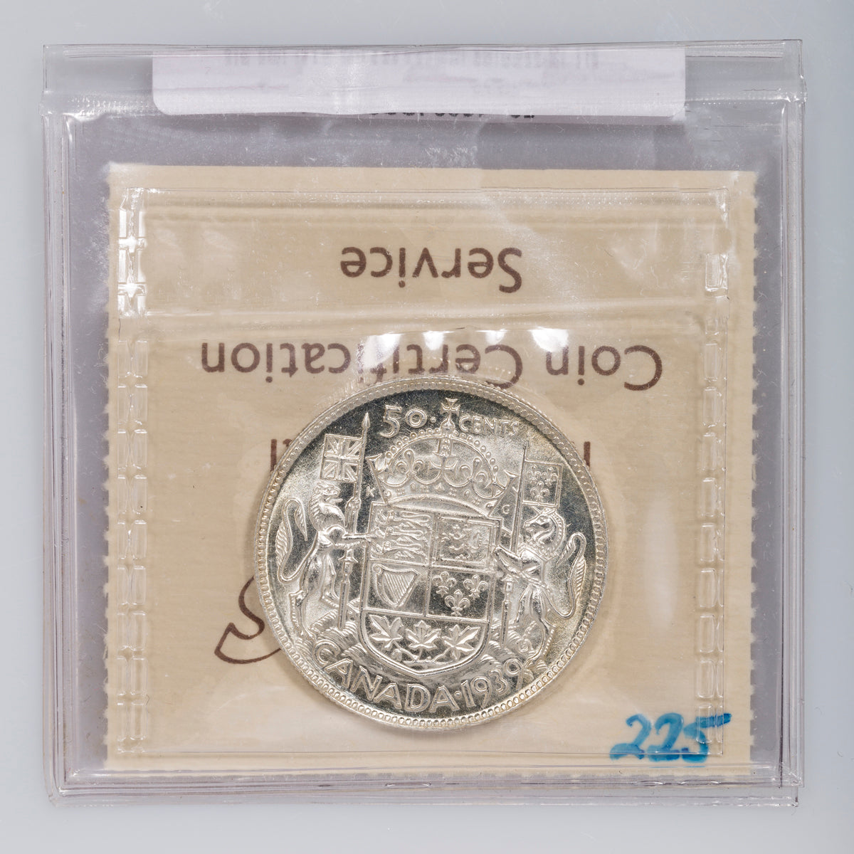 50 Cent 1939 ICCS MS-62