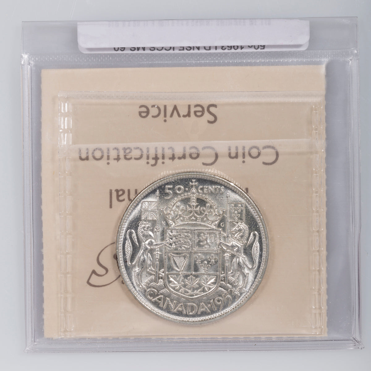 50 Cent 1953 LD NSF ICCS MS-60