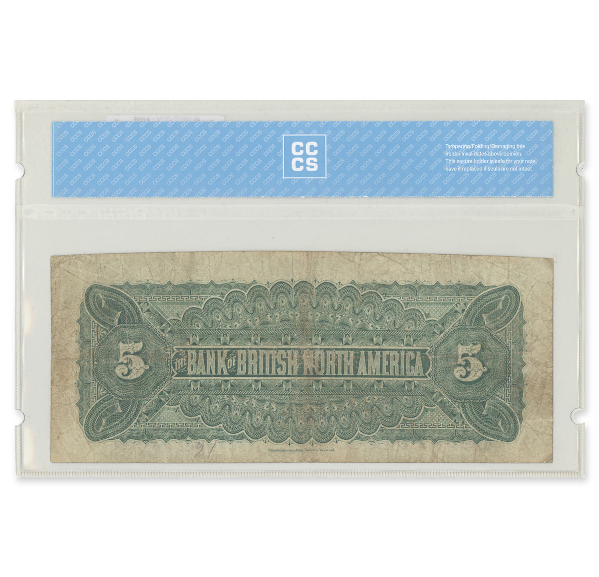 $5 1886 55-22-04 Bank of British North America various-Stikeman CCCS F-15