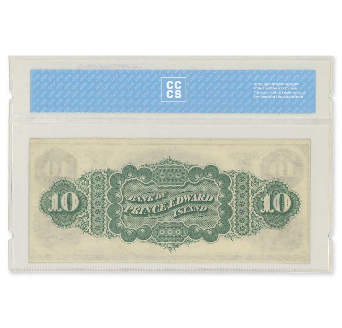 $10 1872 600-12-14R Cutting Error The Bank of Prince Edward Island CCCS EF-45
