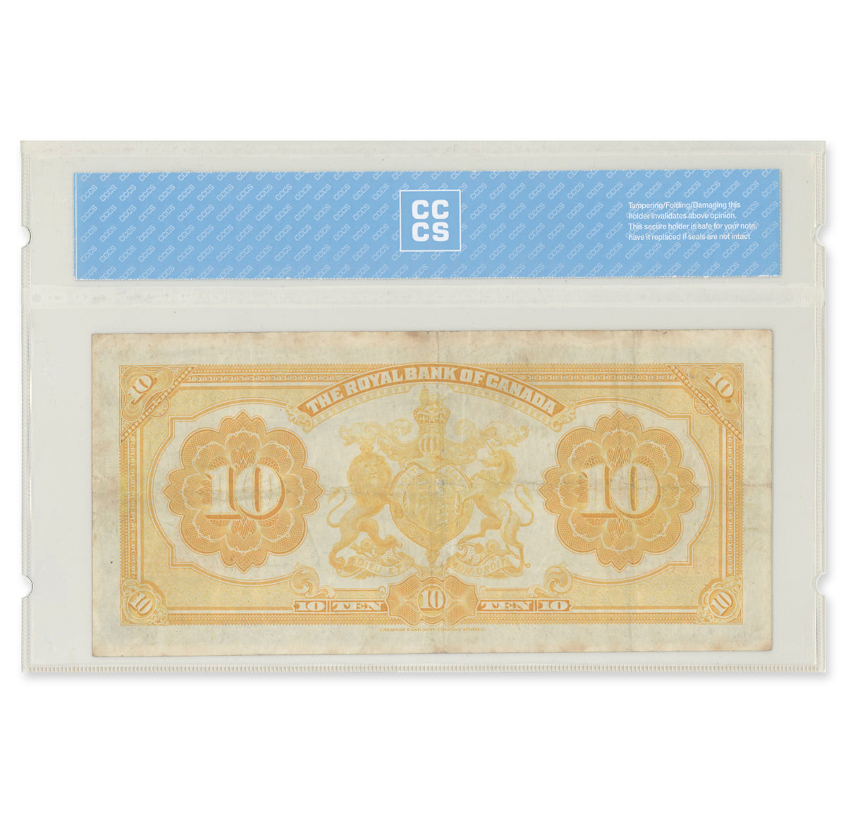 $10 1913 630-12-08 Royal Bank of Canada Neill-Holt CCCS VF-25