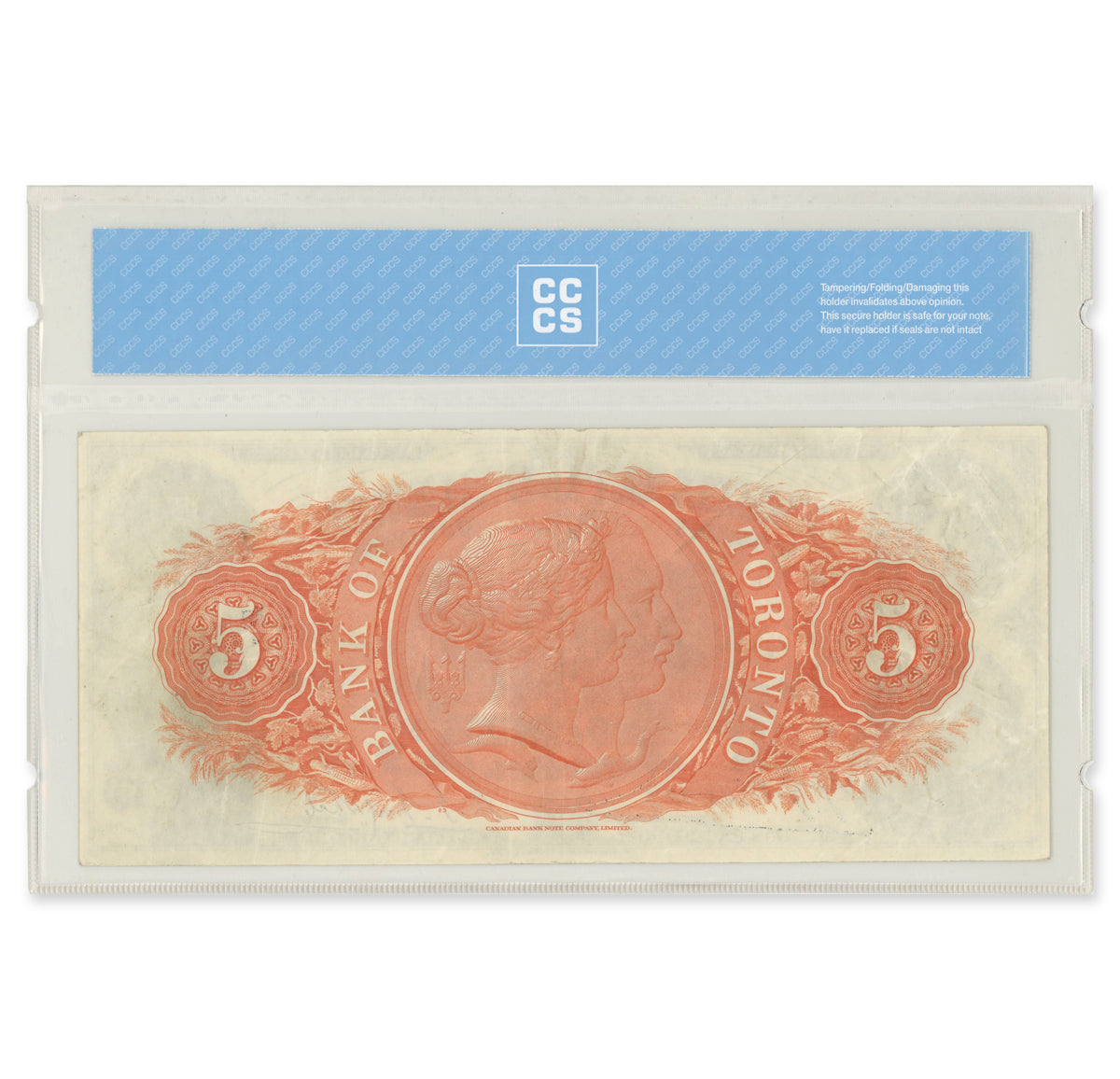 $5 1929 715-22-22 The Bank of Toronto Henwood-Gooderham CCCS VF-30