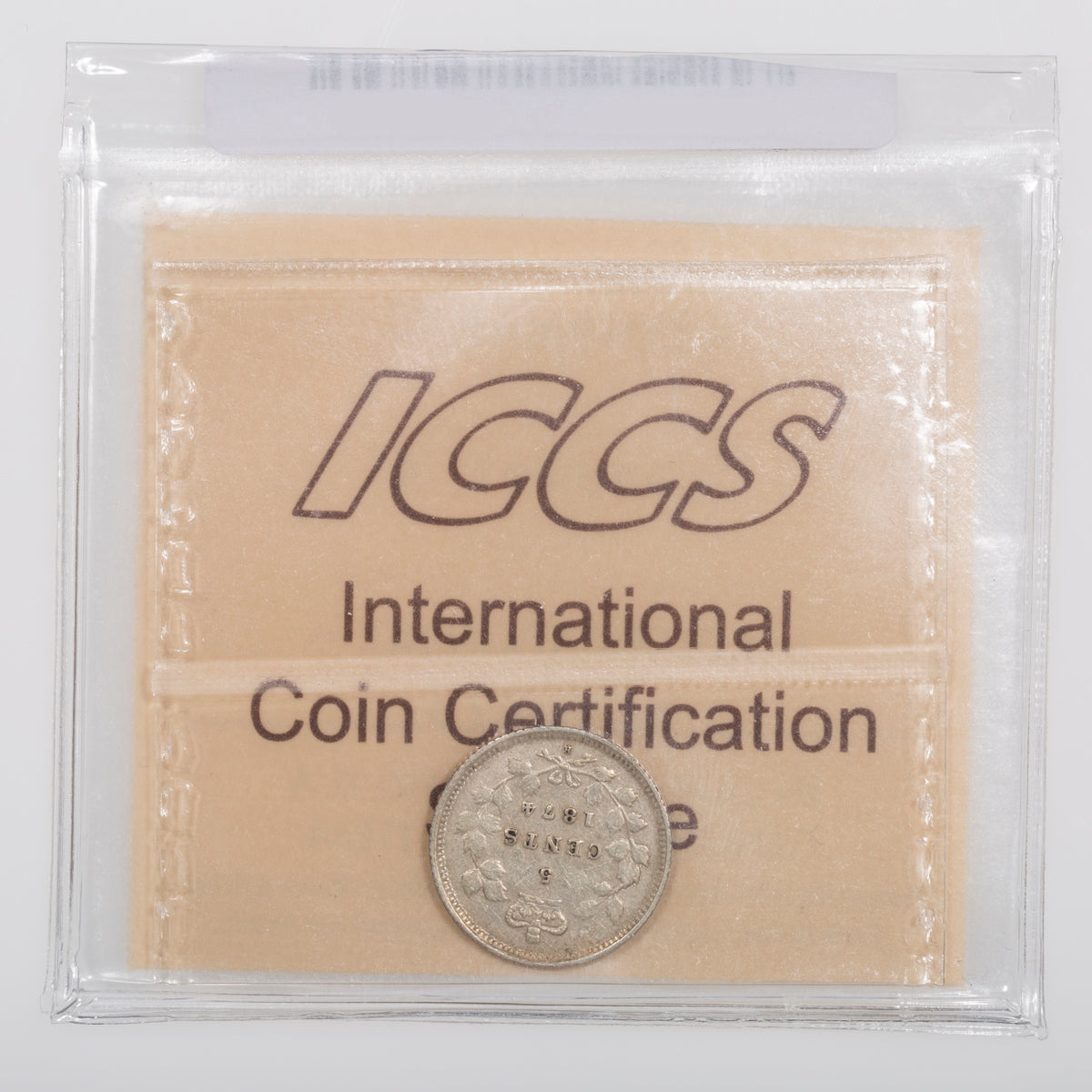 5 Cent 1874H Crosslet 4 ICCS VF-30