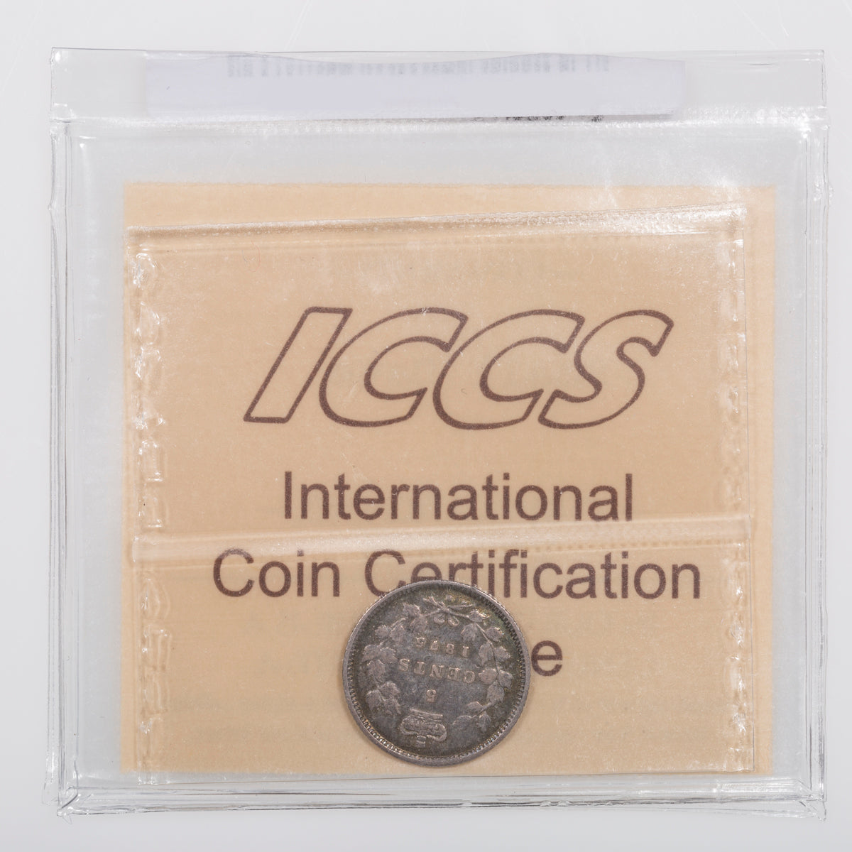 5 Cent 1875H Small Date ICCS F-15