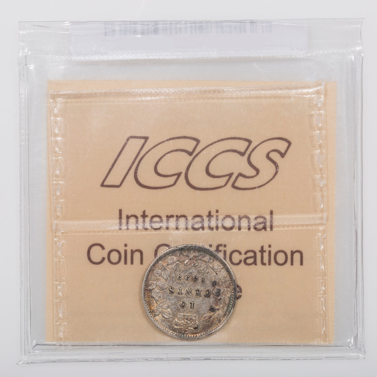 10 Cent 1899 Small 9 ICCS EF-40