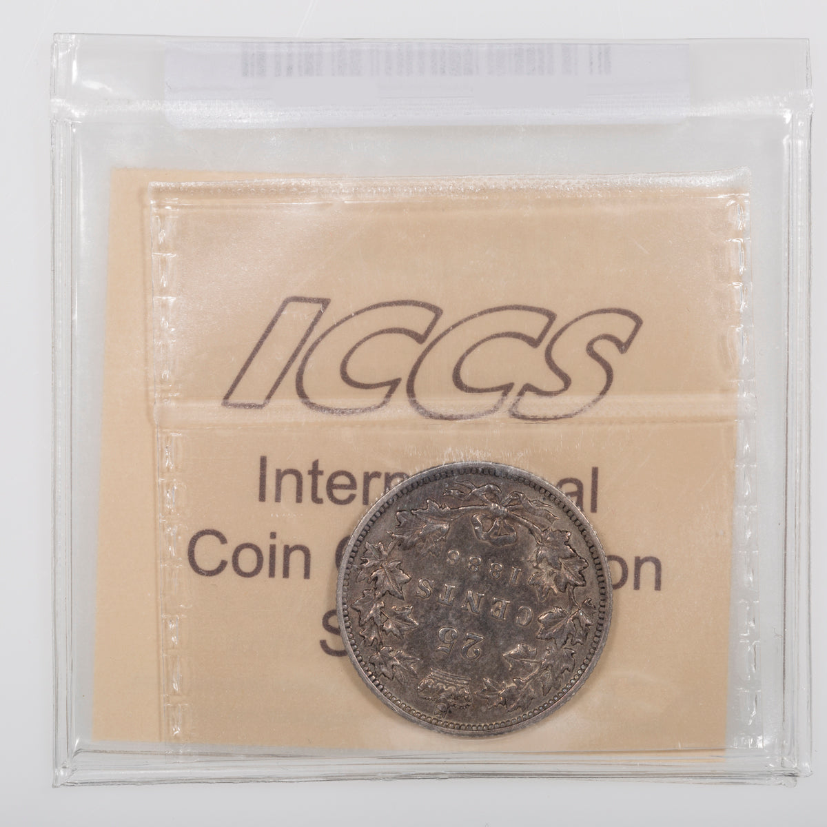 25 Cent 1886 6/3 Obv 5 LBE ICCS VF-30