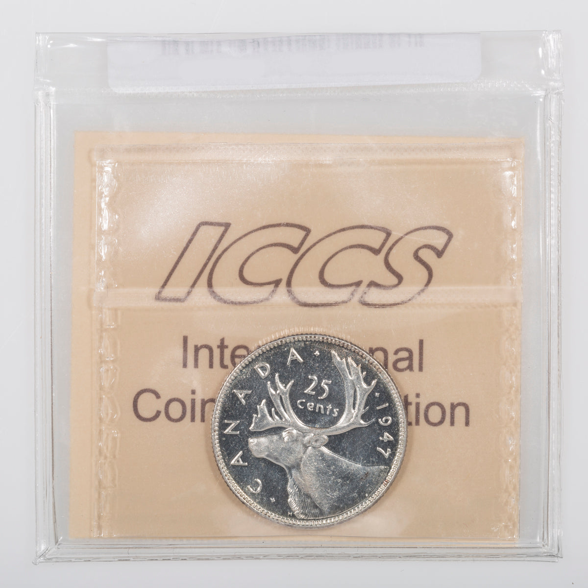 25 Cent 1947 ICCS MS-64