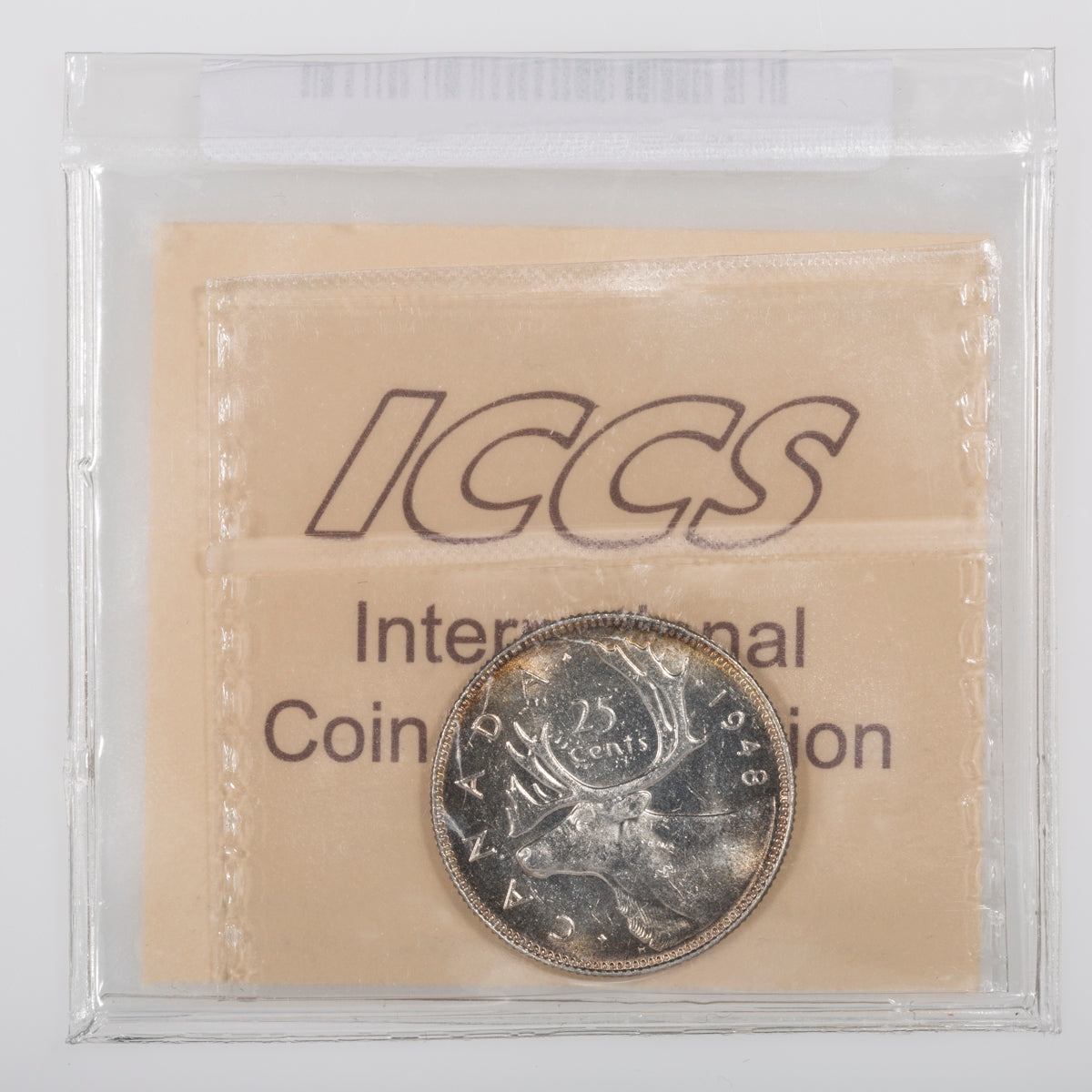 25 Cent 1948 ICCS MS-63