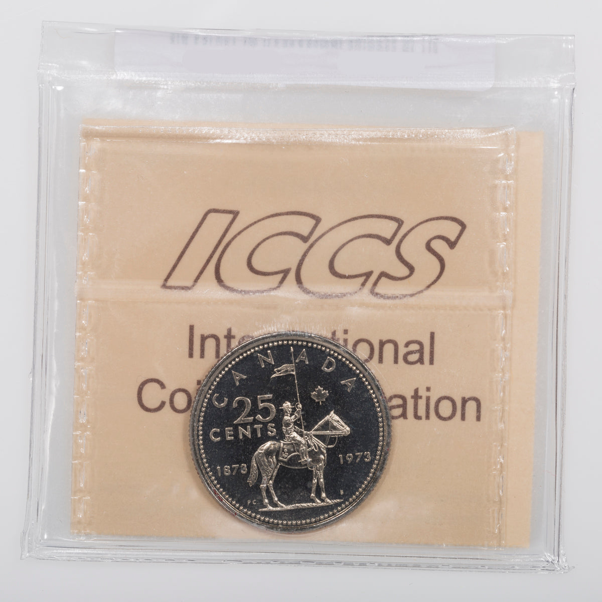 25 Cent 1973 Large Bust ICCS SP-66