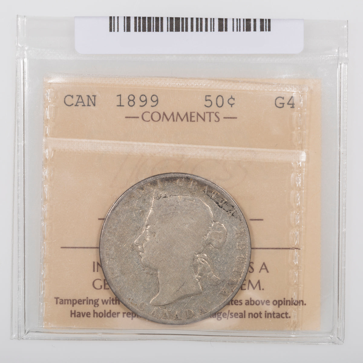 50 Cent 1899 ICCS G-4