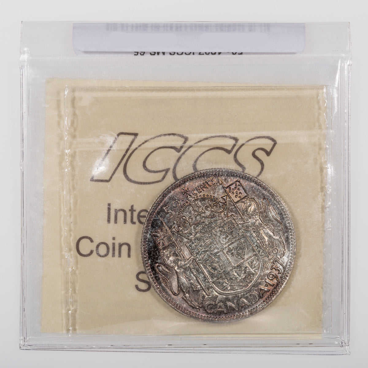 50 Cent 1937 ICCS MS-65