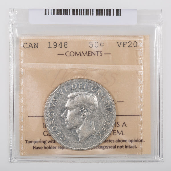 50 Cent 1948 ICCS VF-20
