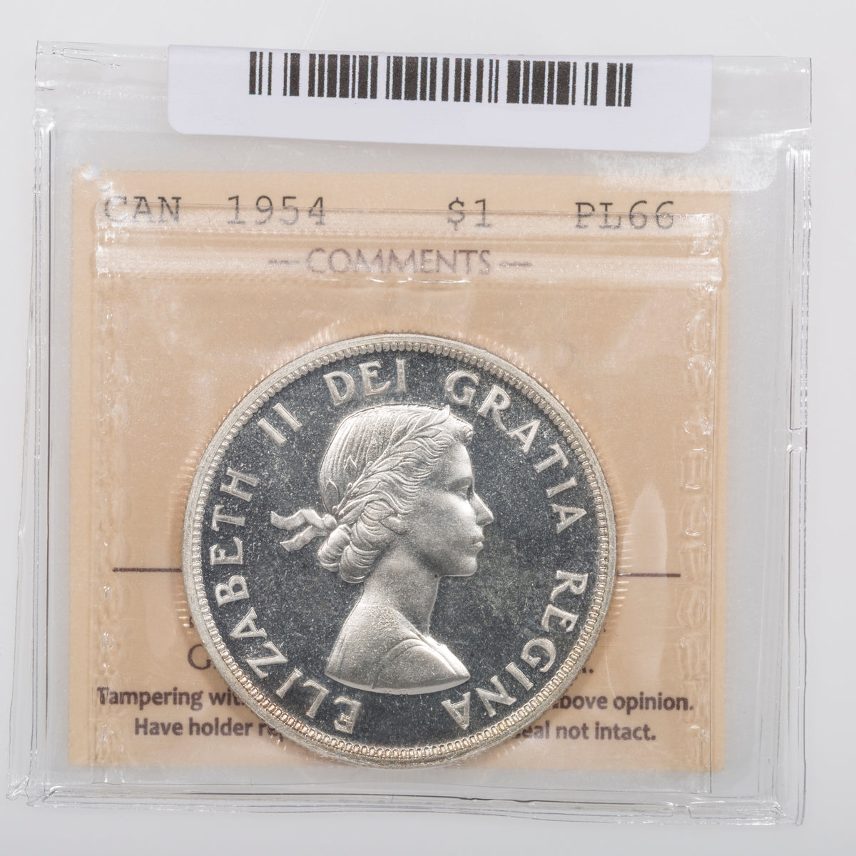 $1 1954 ICCS PL-66 Cameo