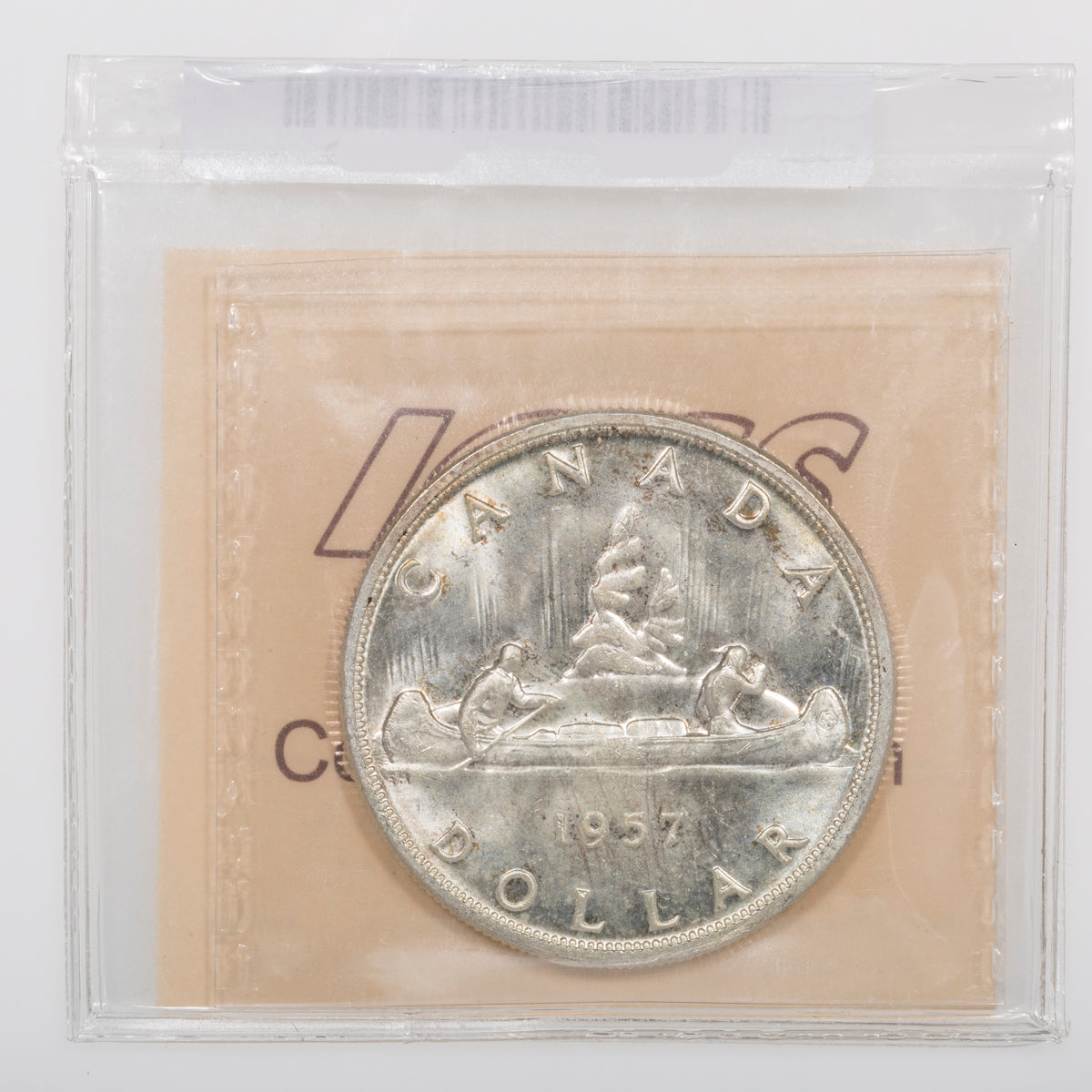 $1 1957 1 Waterline ICCS MS-64