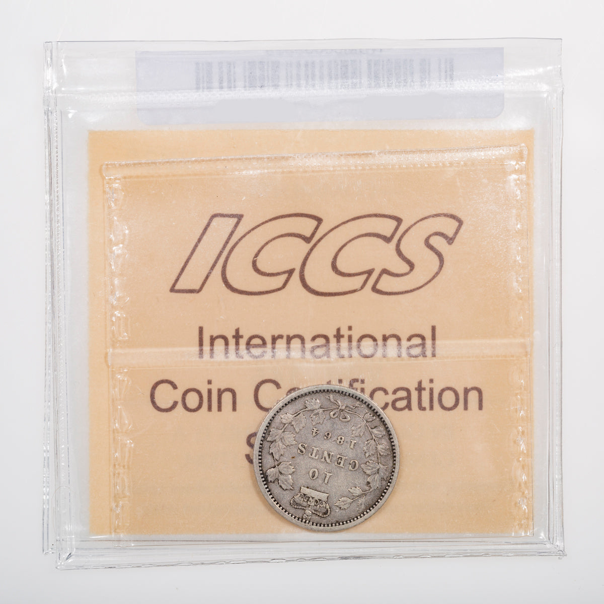 NB 10 Cent 1864 ICCS VF-20