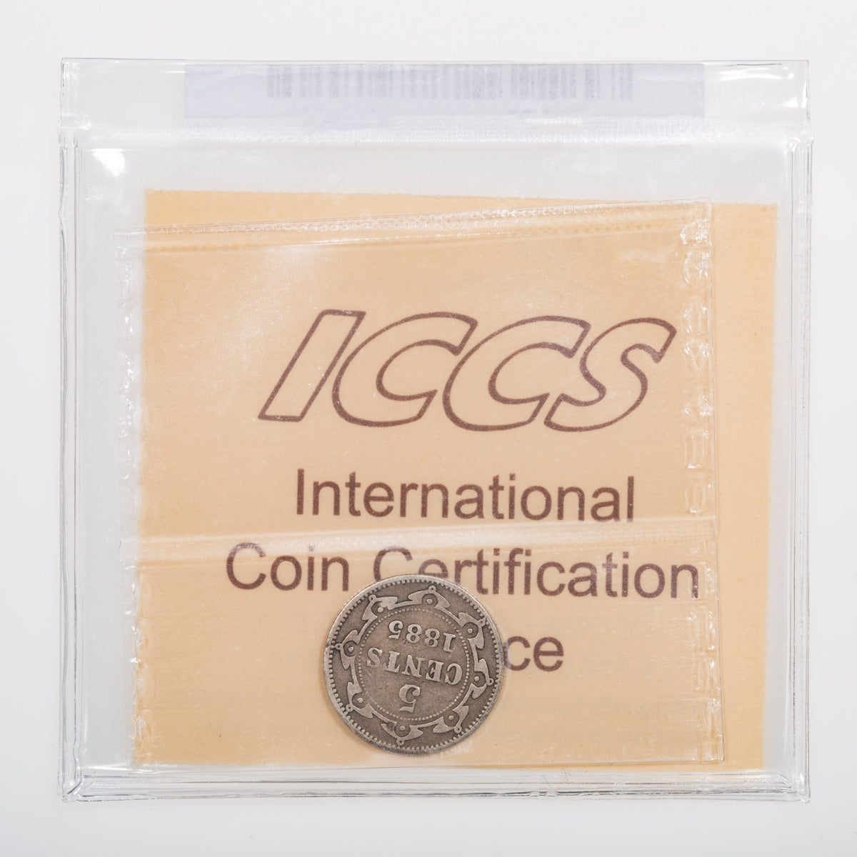 NFLD 5 Cent 1885 ICCS F-15