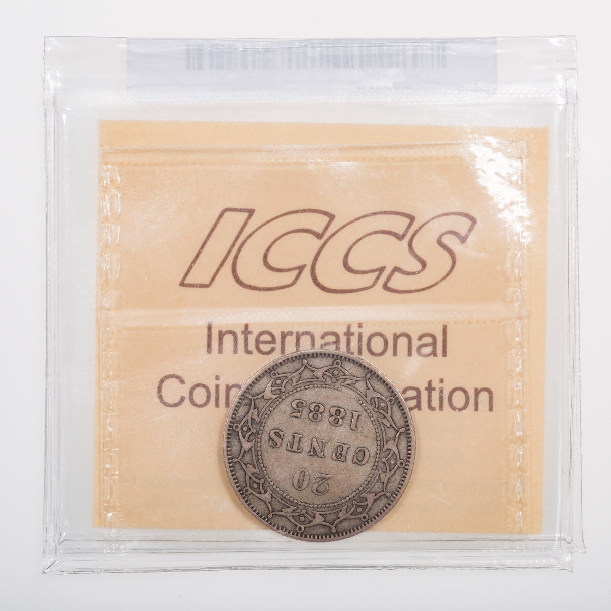 NFLD 20 Cent 1885 ICCS EF-40