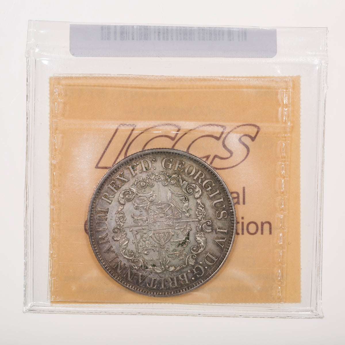Last 2 over 1 Canada Non-Canadian Token Anchor Money Silver Half Dollar 1822 EF-40