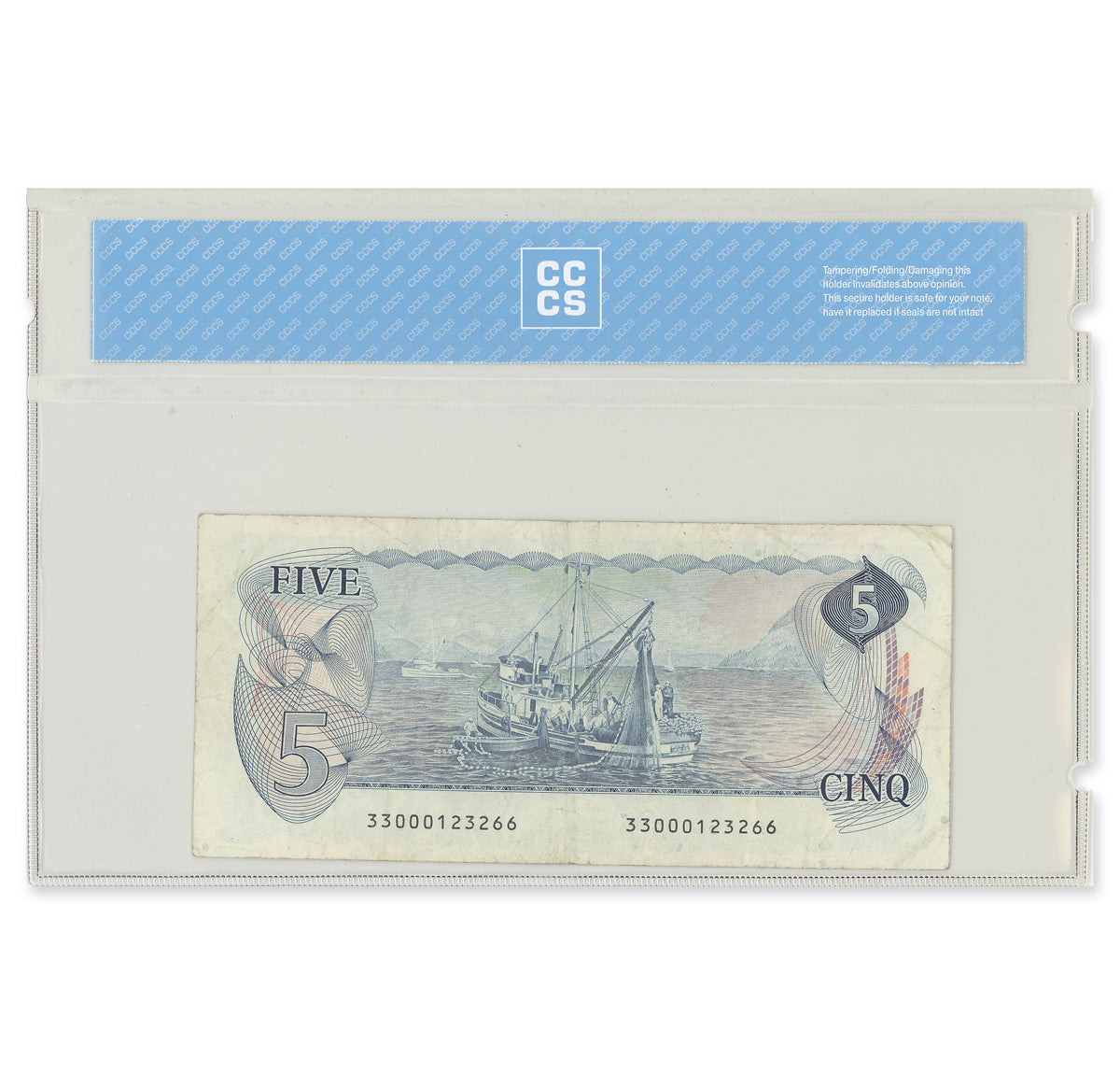 $5 1979 BC-53aT Test Note Lawson-Bouey Prefix 33 CCCS VF-20