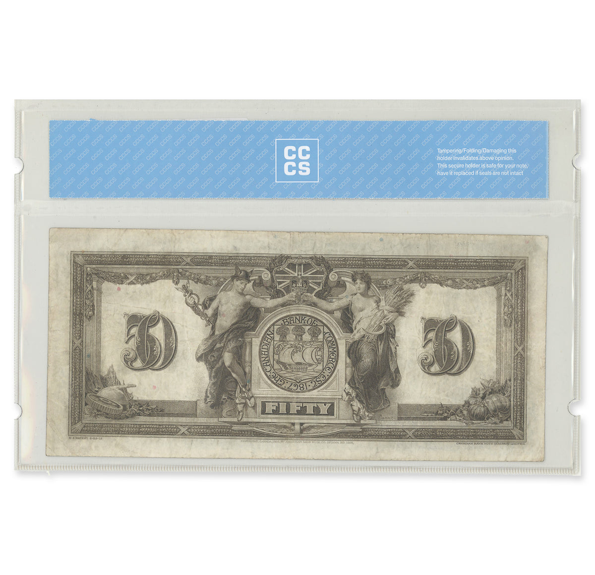 $50 1917 75-16-04-24 Canadian Bank of Commerce Aird-Logan CCCS VF-25