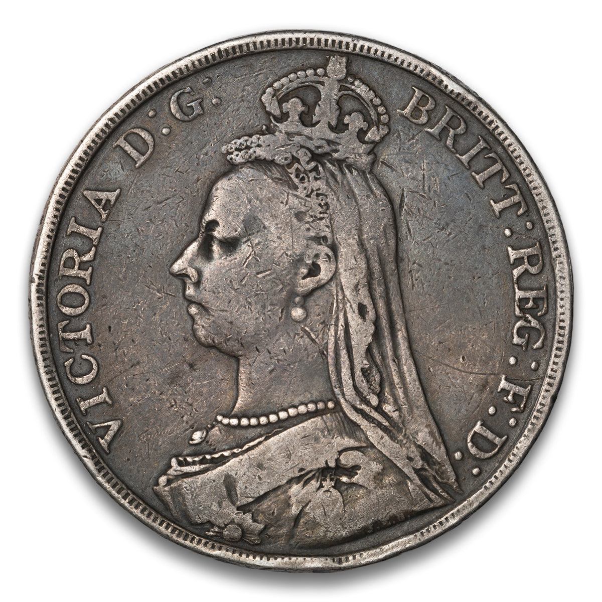 Great Britain Silver 1 Crown 1890