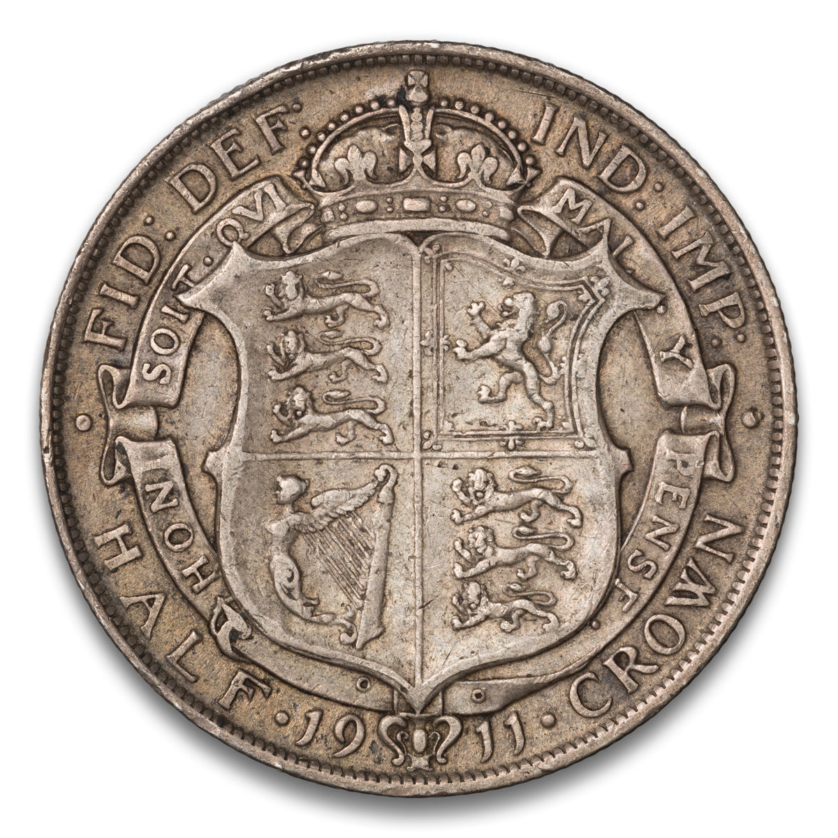 Great Britain Silver 1/2 Crown 1911