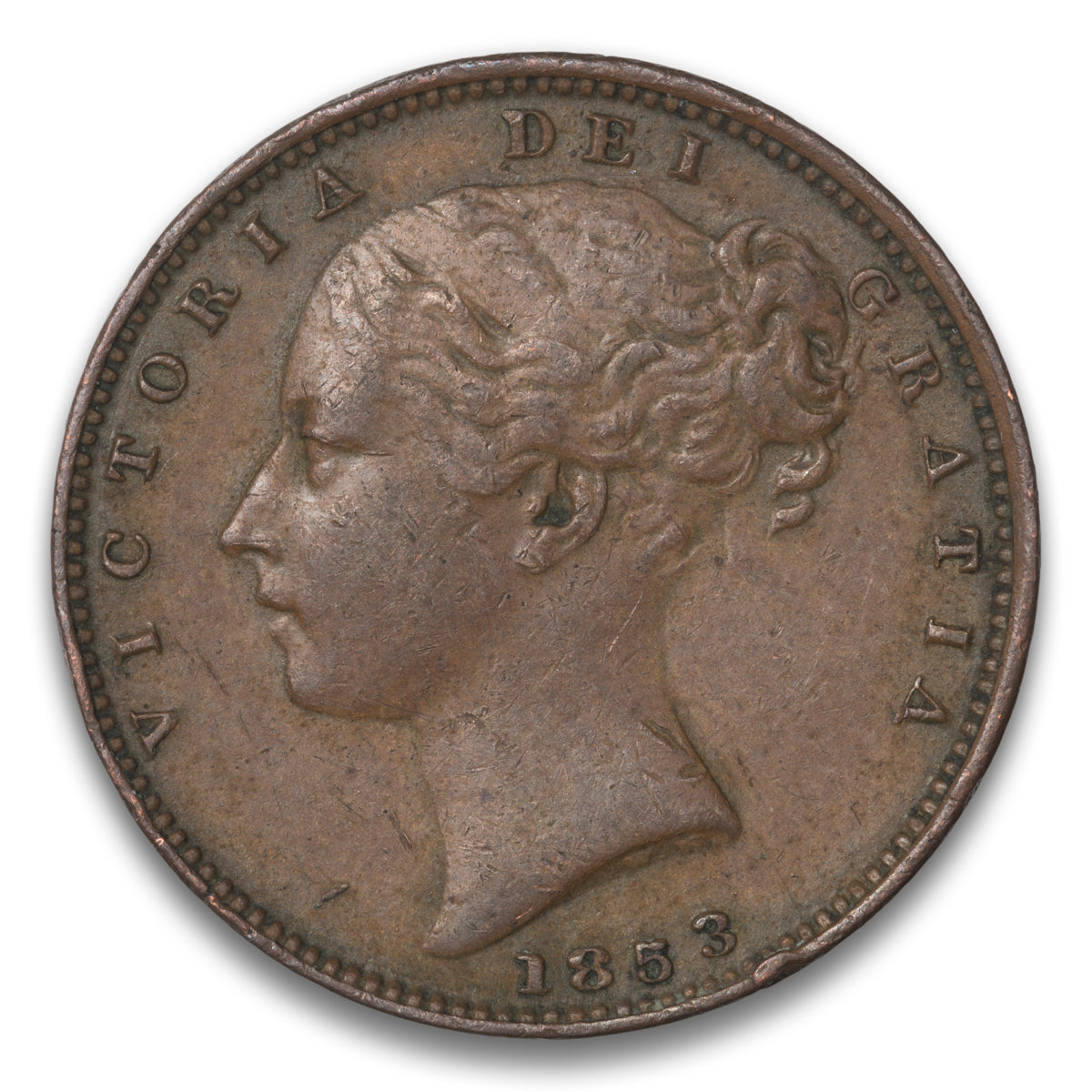 Great Britain Base 1 Farthing 1853