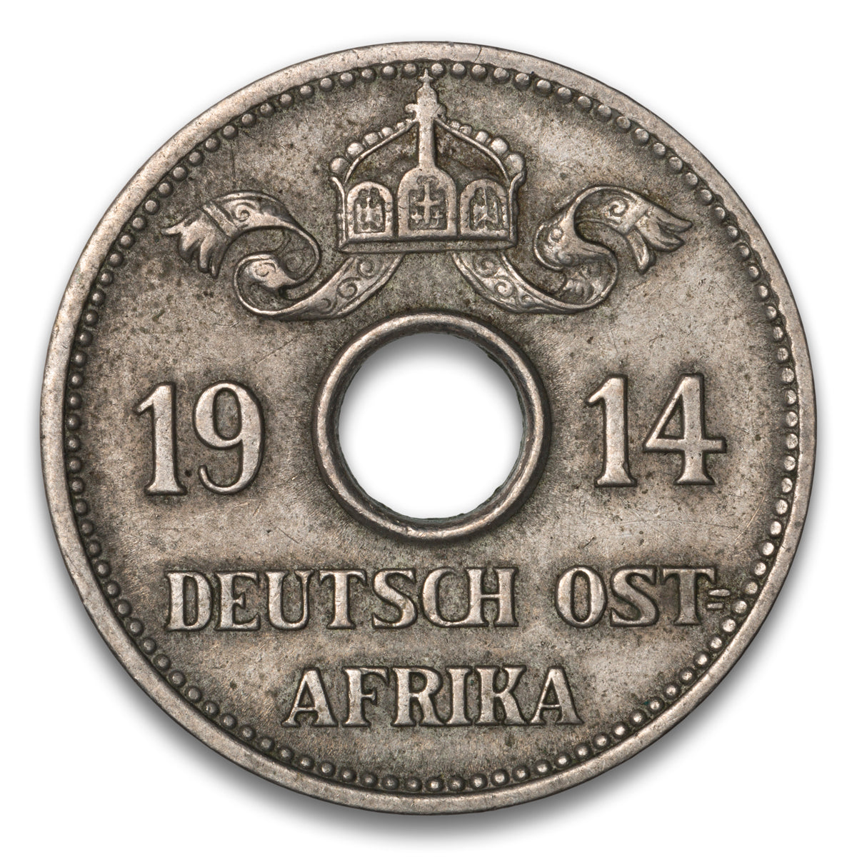 German East Africa Base 5 Heller 1914 J