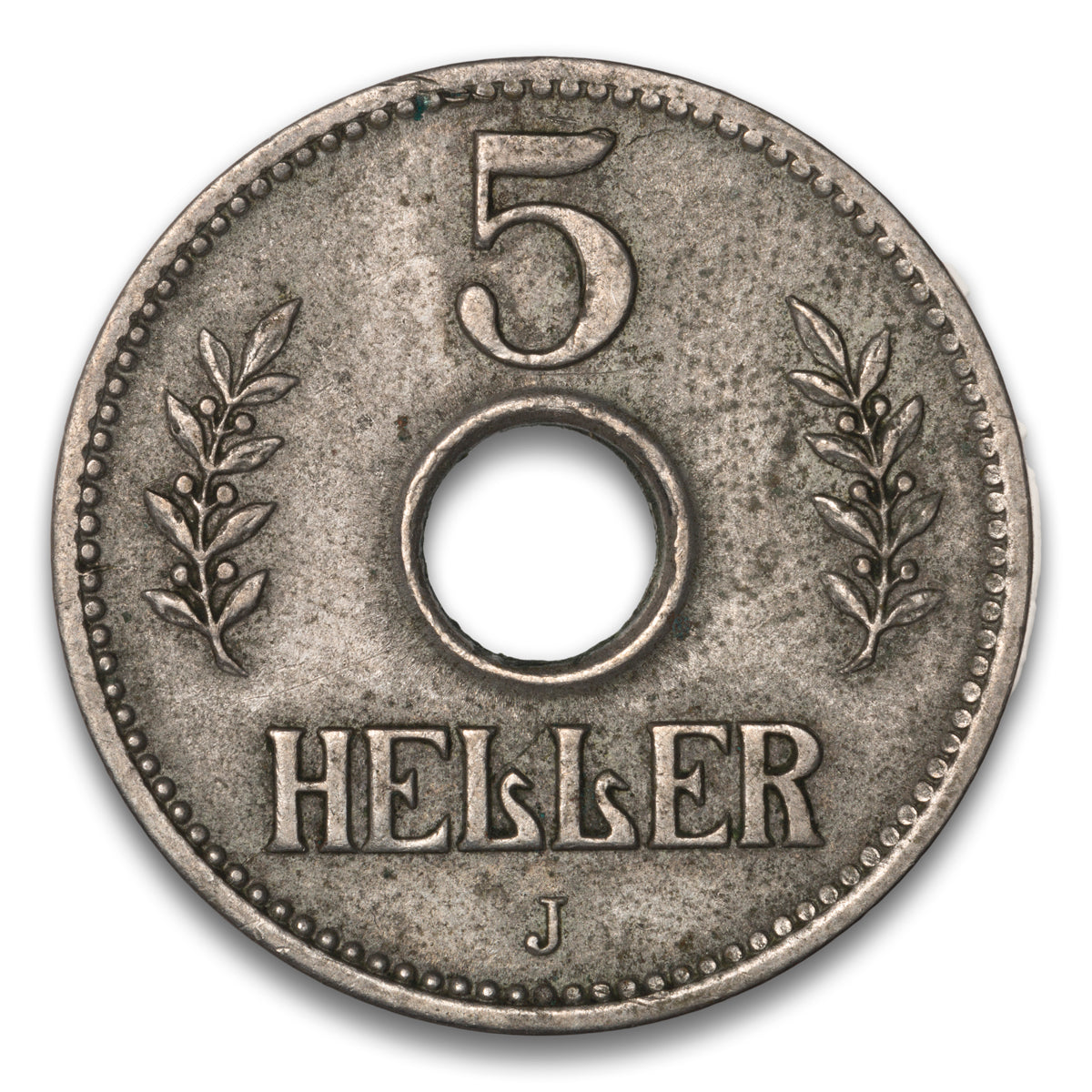 German East Africa Base 5 Heller 1914 J