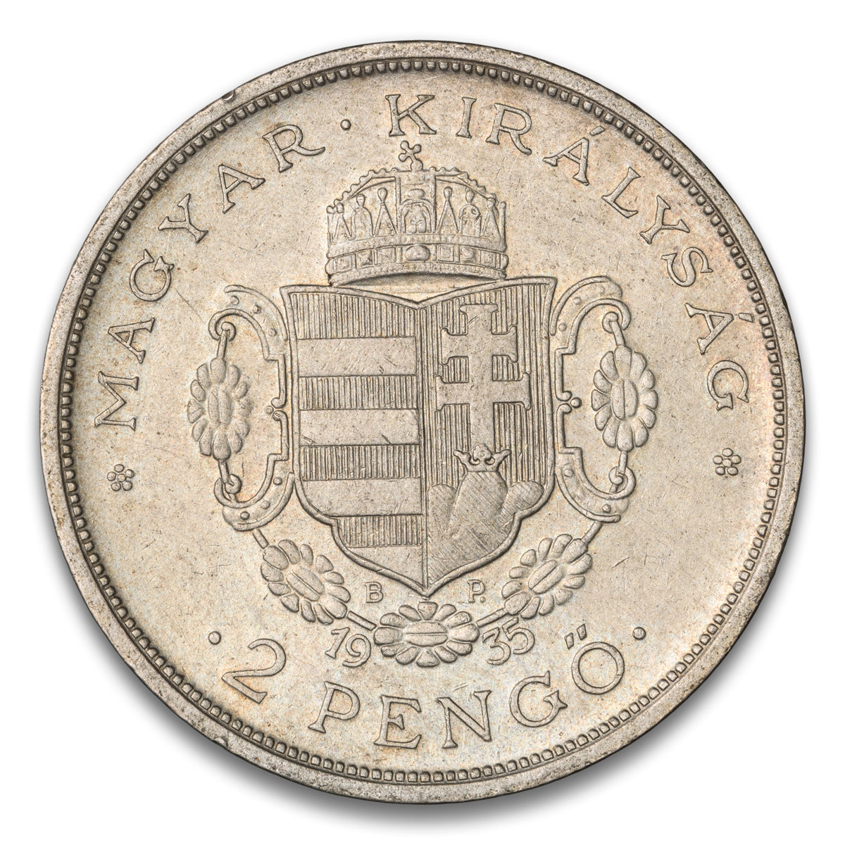 Hungary Silver 2 Pengo 1935 BP