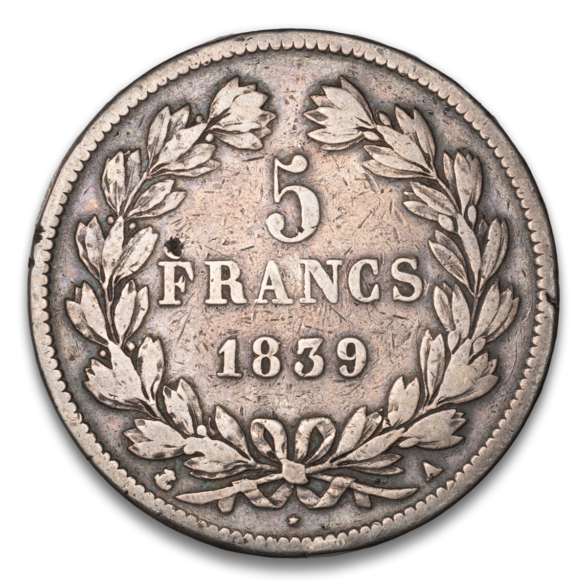 France Silver 5 Francs 1839 A