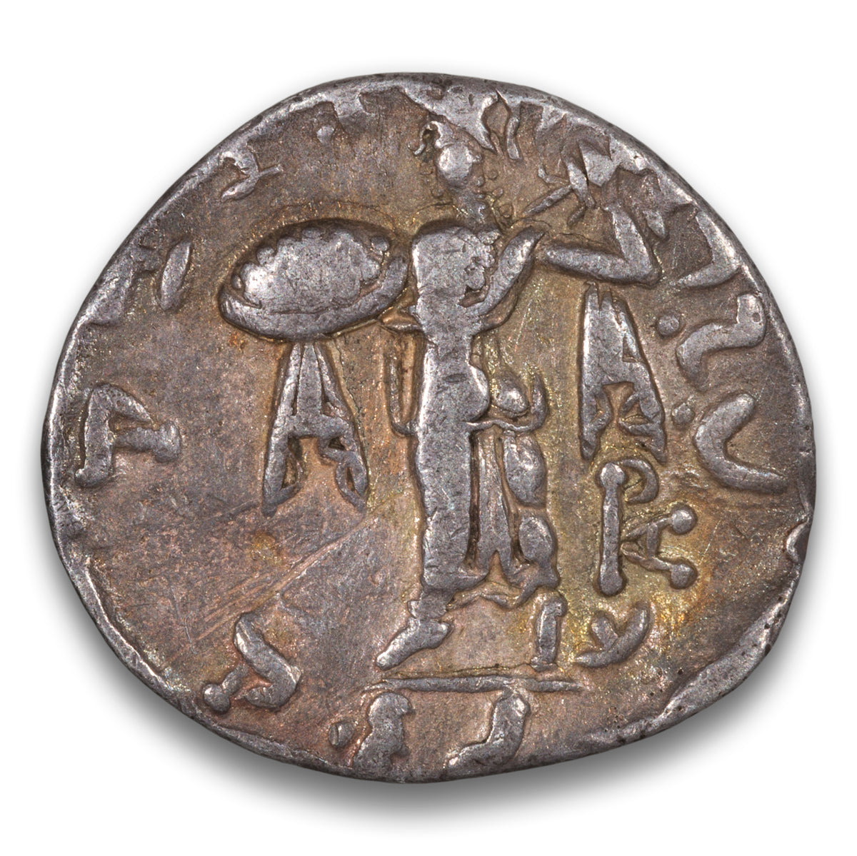 Ancient Indo-Greece Baktria Menander I Soter Silver 1 drachm 165-130 BCE