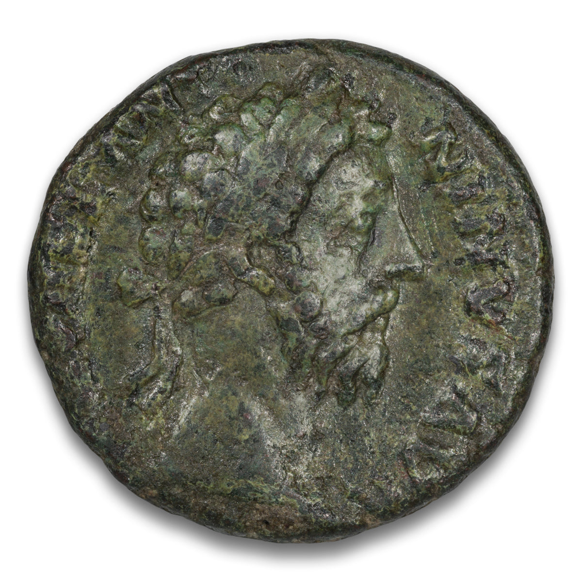 Ancient Roman Marcus Aurelius Base AE AS 180 AD Rome Mint